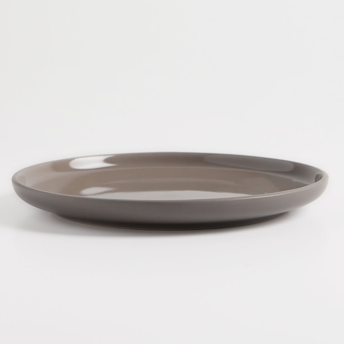 Assiettes plates en grès, ensemble de 4, 26,5 cm, taupe – vue 3