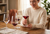 Red Wine Glasses Bolero in a styled setting