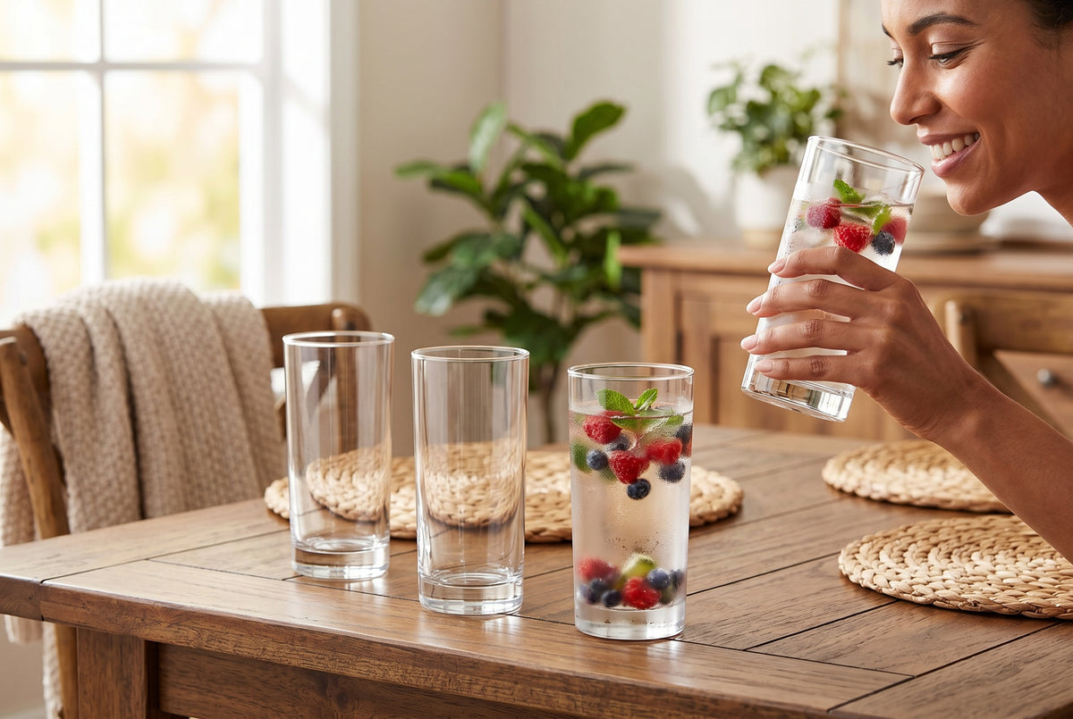 Highball Glasses Cachet in a styled setting