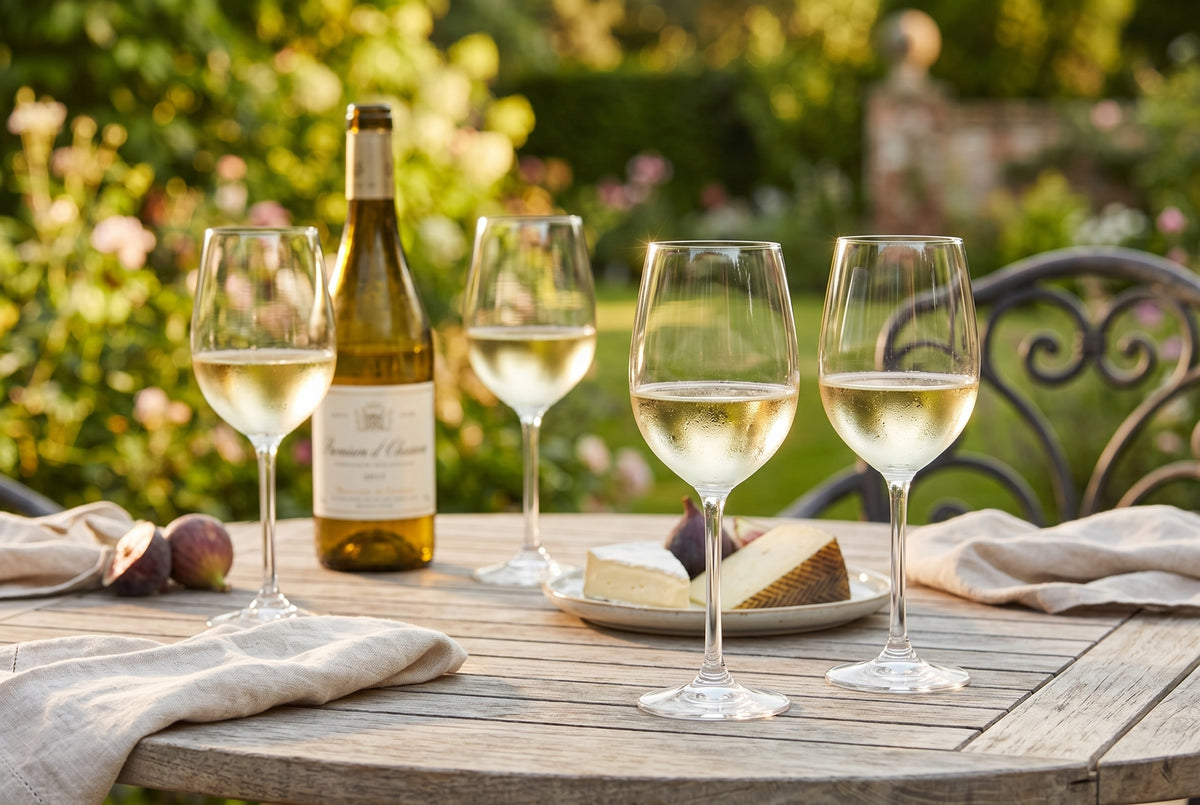 White Wine Glasses, Set of 4, 375 ml (12.7 oz) Stemmed, lifestyle