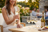 White Wine Glasses Prestige in a styled setting