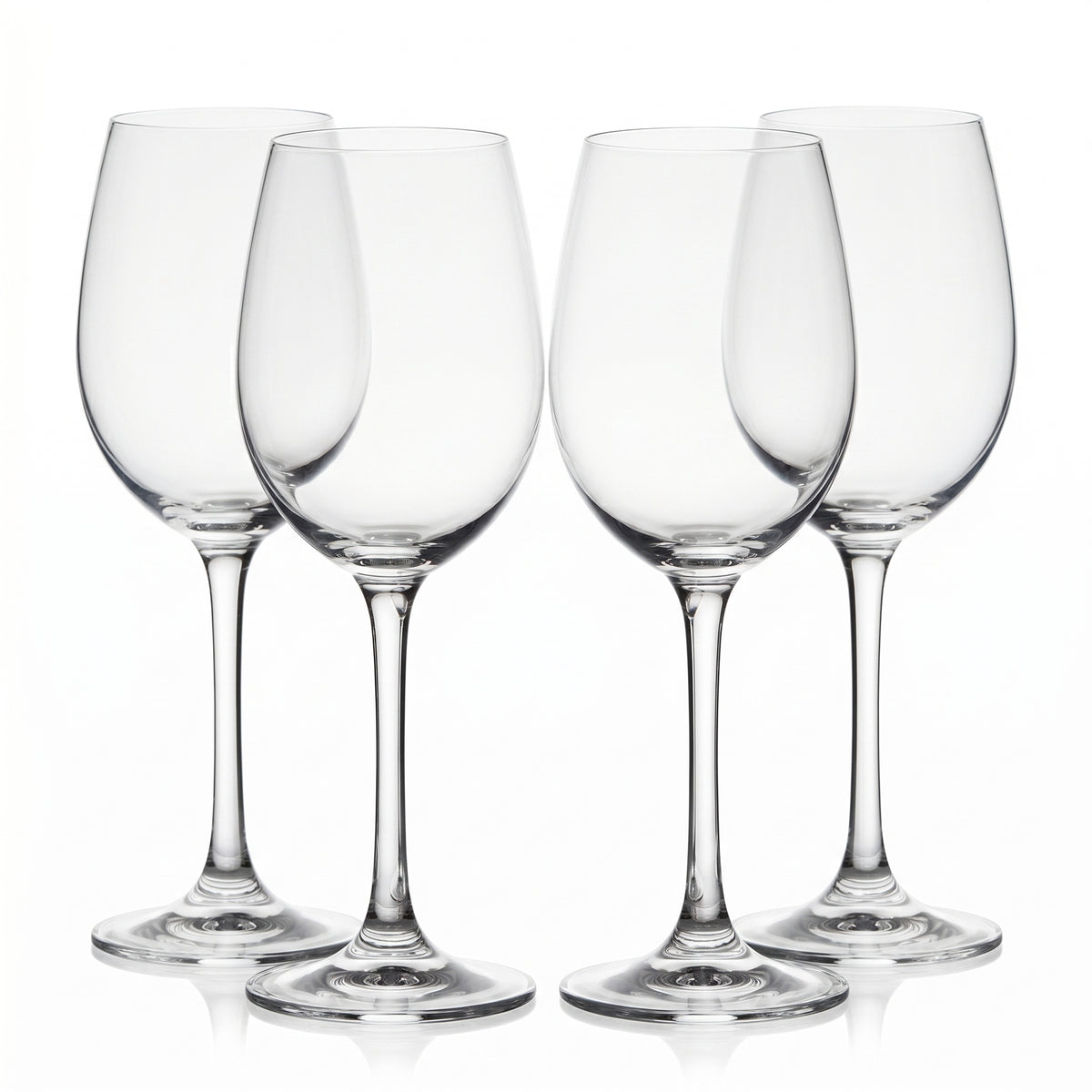 White Wine Glasses, set of 4, on white