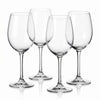 Red Wine Glasses, set of 4, on white
