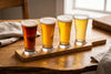 Beer Flight Board with 4 Tasting Glasses Mateo in a styled setting