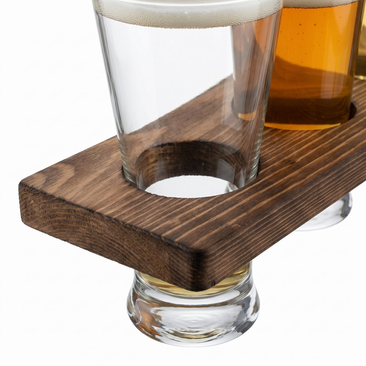 Beer Flight Board with 4 Tasting Glasses Mateo in a styled setting