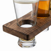 Beer Flight Board with 4 Tasting Glasses Mateo in a styled setting