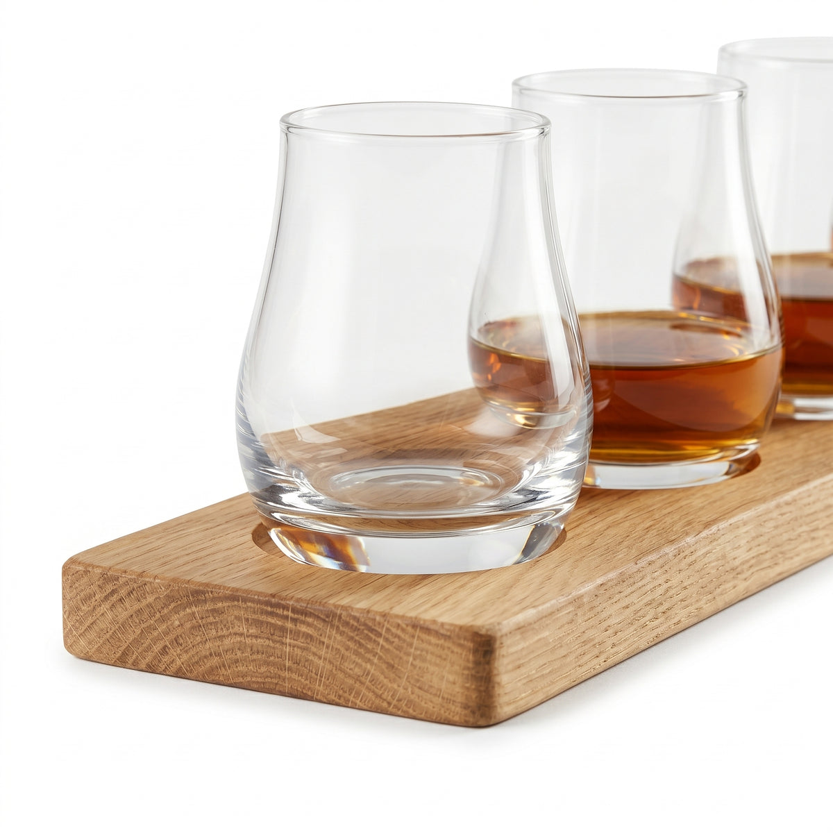 Beer Flight Board with 4 Tasting Glasses Adan in a styled setting