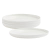 Dinner Plates, Set of 4, Opal Glass, 27.3 cm (10.7 in), White