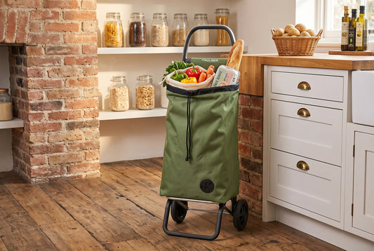 Rolser I-Max MF Convert 2 folding shopping cart, olive