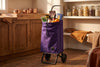 Rolser I-Max MF Convert 2 folding shopping cart, purple – view 4