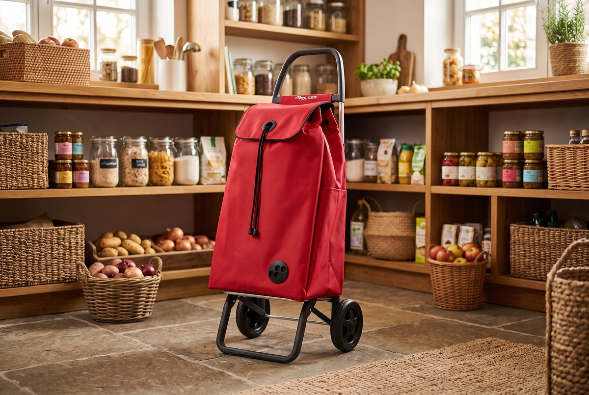 Rolser I-Max MF Convert 2 folding shopping cart, red – view 6