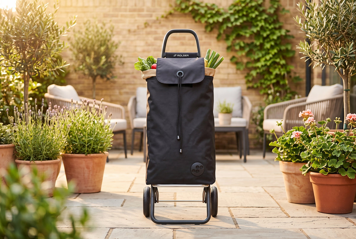 Rolser I-Max MF Logic folding shopping cart, black – view 4
