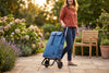 Rolser I-Max MF Logic folding shopping cart, denim blue – view 5