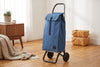 Rolser I-Max MF Logic folding shopping cart, denim blue