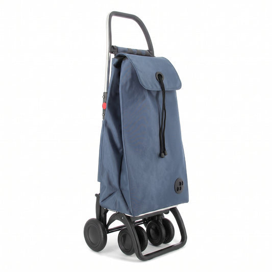 Rolser I-Max Logic Tour folding shopping cart, denim blue