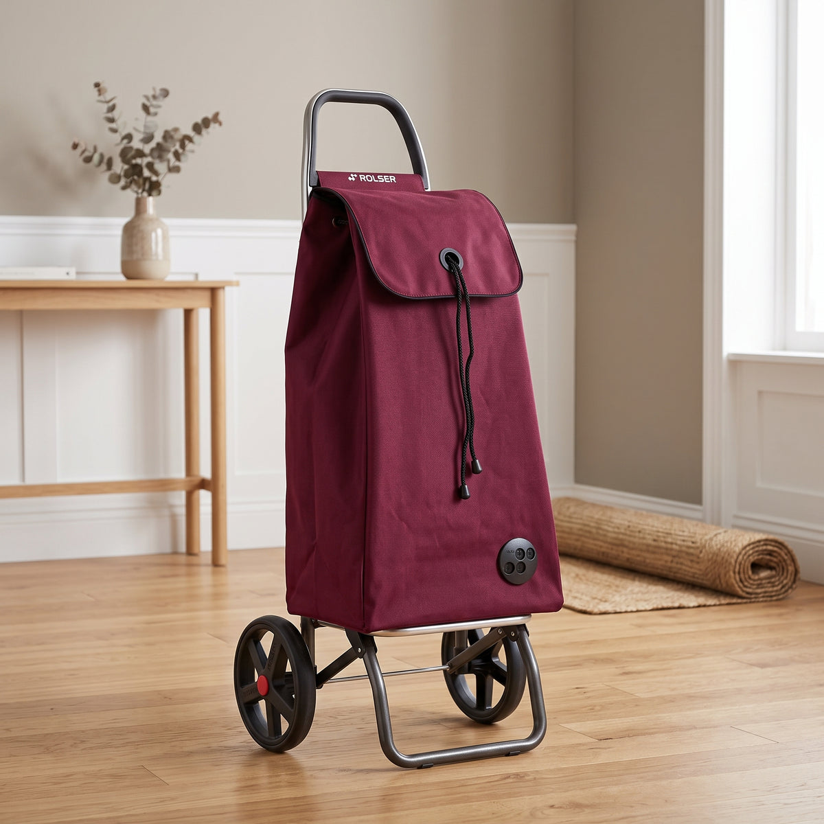 Chariot d'épicerie pliable Rolser I-Max Logic RSG, bordeaux – vue 2