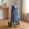 Rolser I-Max Logic RSG folding shopping cart, denim blue – view 4