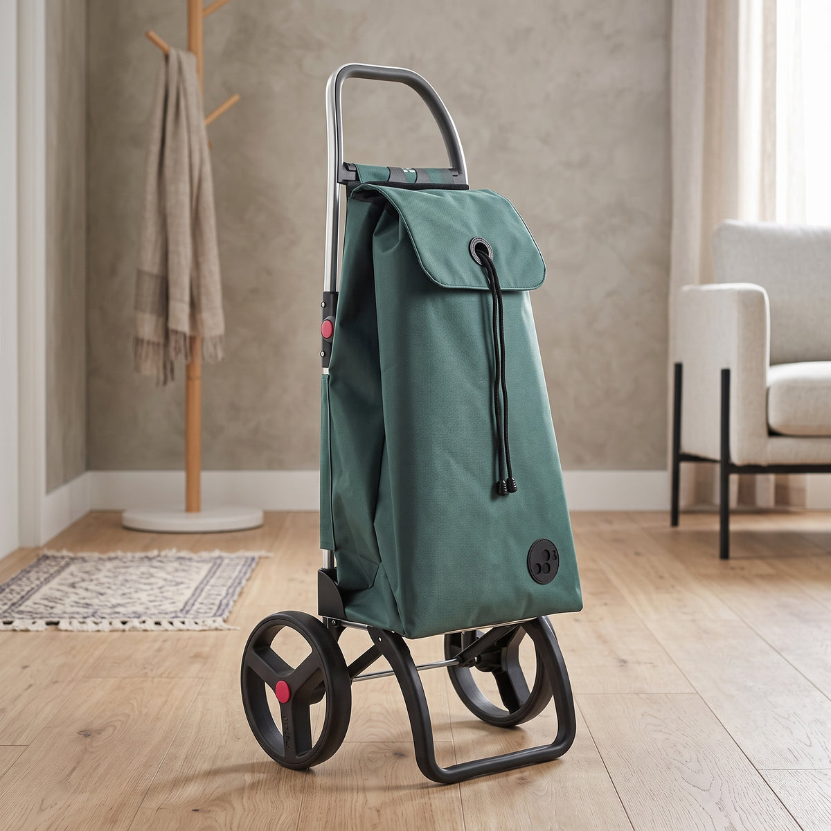 Rolser I-Max Logic RSG folding shopping cart, pine green – view 4
