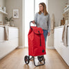 Chariot d'épicerie pliable Rolser I-Max Logic RSG, rouge – vue 3