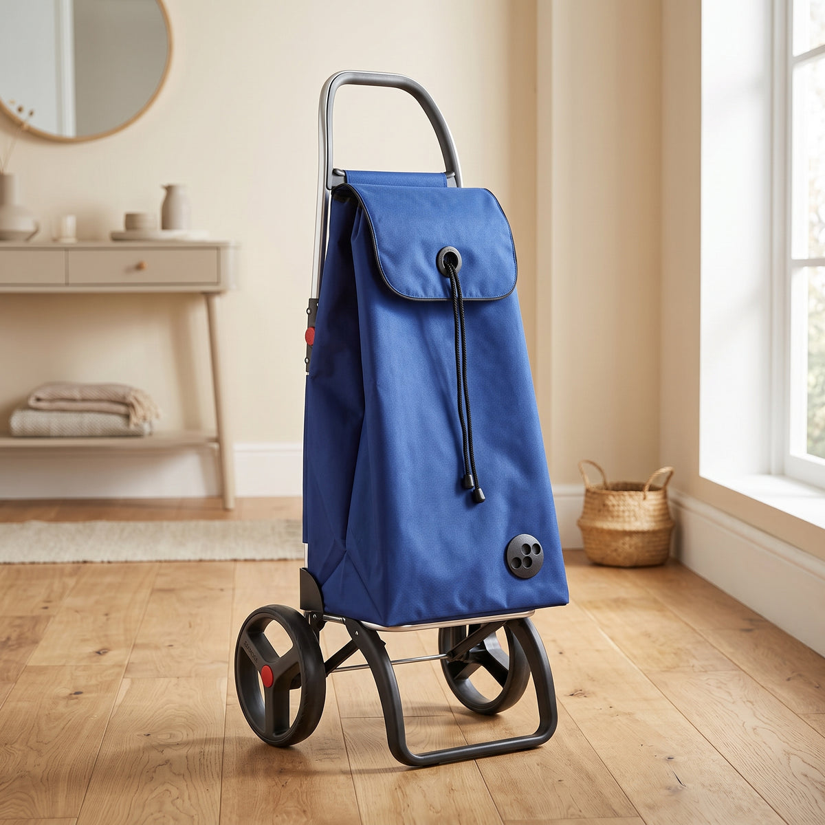 Rolser I-Max Logic RSG folding shopping cart, sapphire blue – view 5