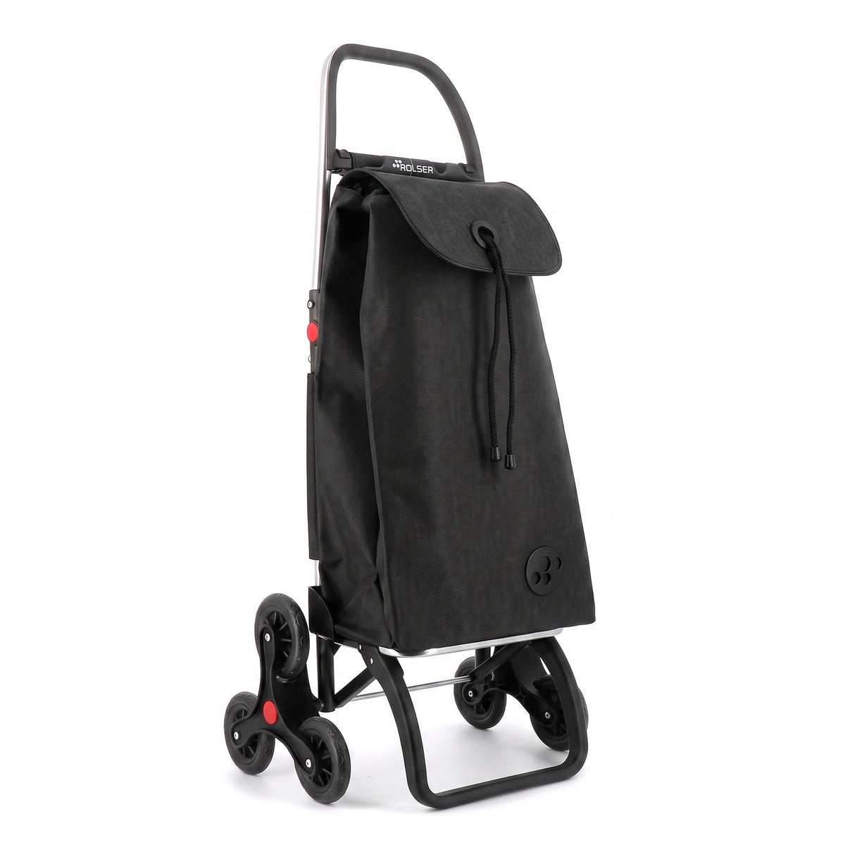 Rolser I-Max Tweed 6L Logic folding shopping cart, black