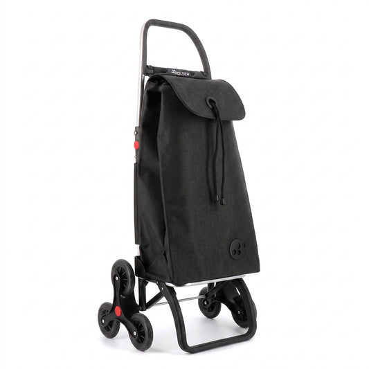 Rolser I-Max Tweed 6L Logic folding shopping cart, black