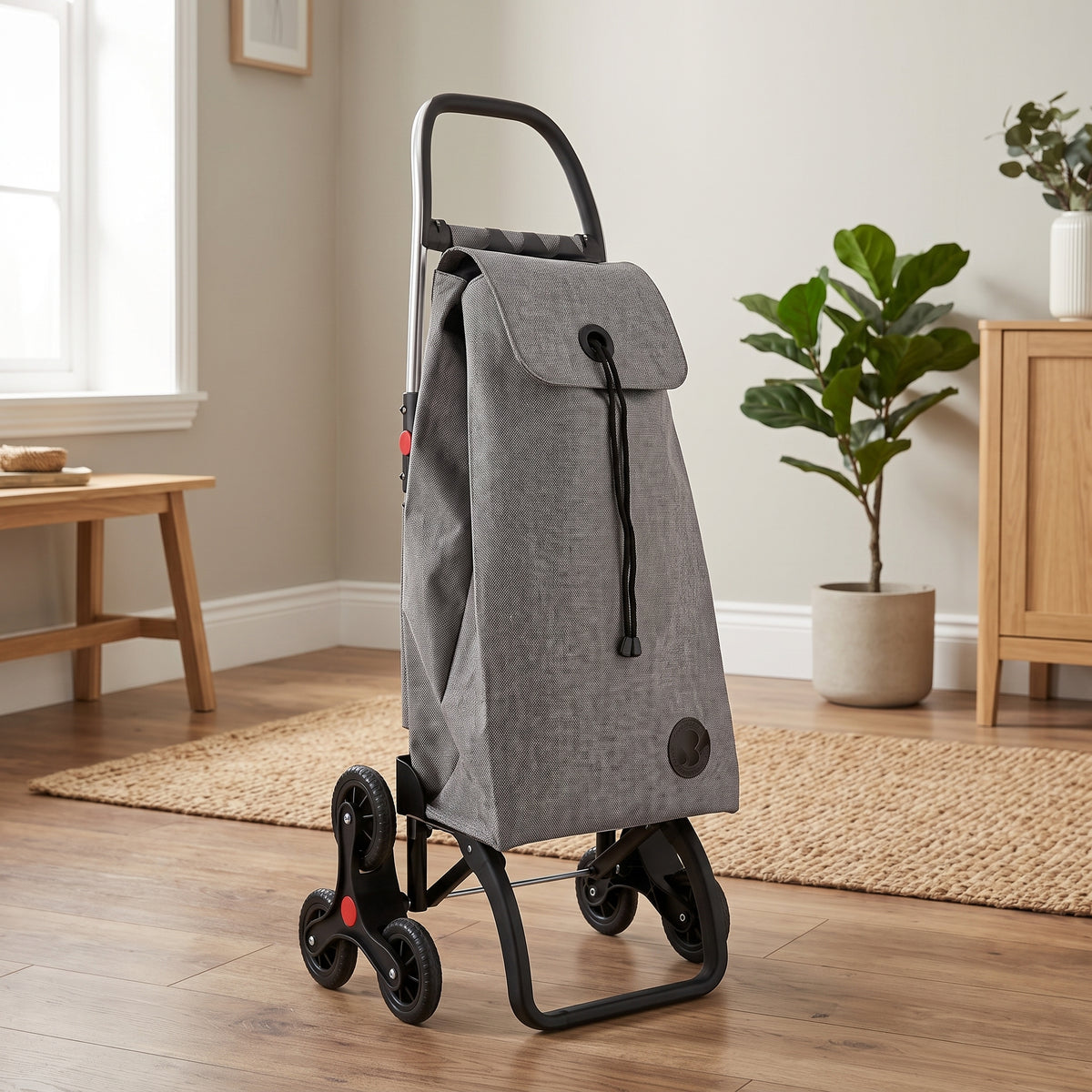 Rolser I-Max Tweed 6L Logic folding shopping cart, grey – view 4