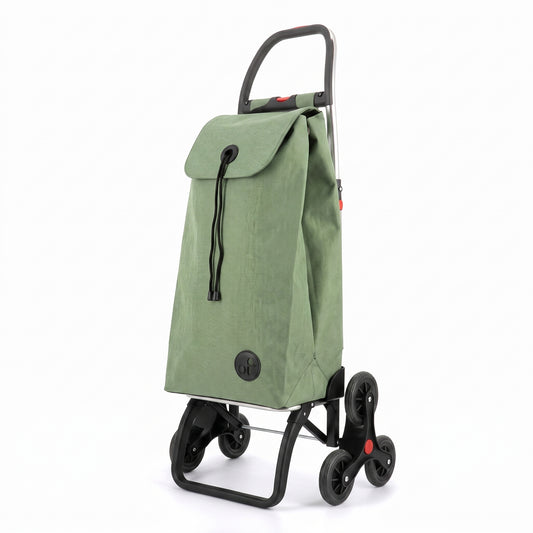 Rolser I-Max Tweed 6L Logic folding shopping cart, jade green