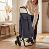 Chariot d'épicerie pliable Rolser I-Max Tweed 6L Logic, marine – vue 6