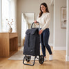Chariot d'épicerie pliable Rolser I-Max Tweed Logic RSG, noir – vue 3