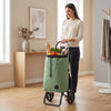 Rolser I-Max Tweed Logic RSG folding shopping cart, jade green – view 3