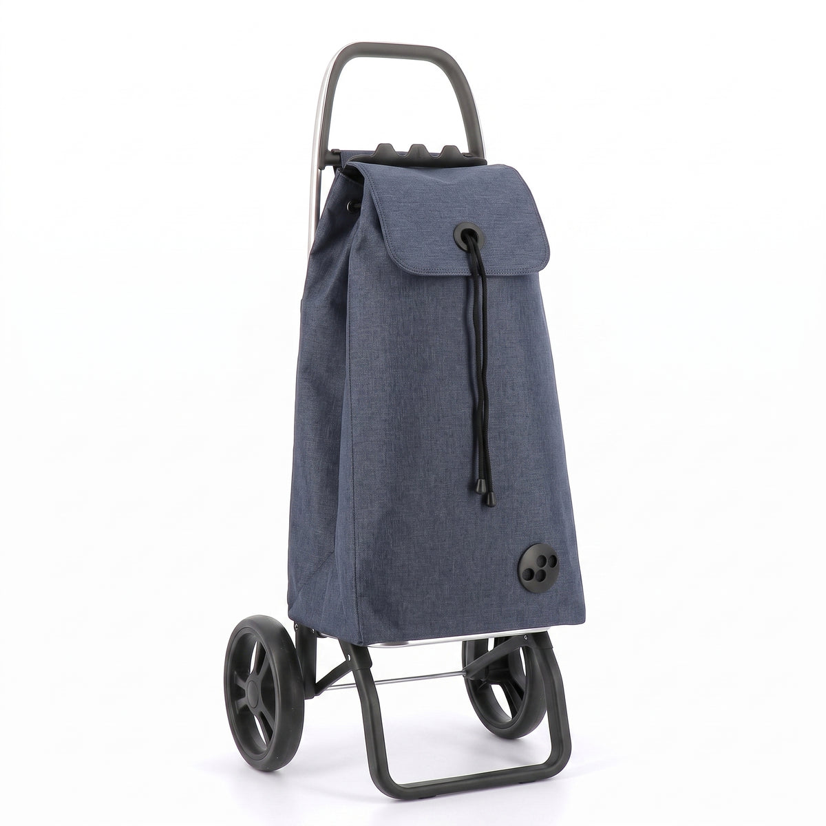 Rolser I-Max Tweed Logic RSG folding shopping cart, navy