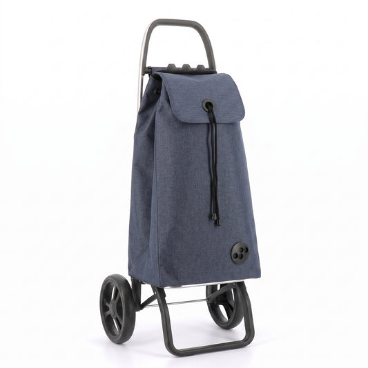 Rolser I-Max Tweed Logic RSG folding shopping cart, navy