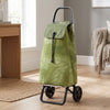 Rolser I-Max Costa Rica Convert folding shopping cart, Olive palm-leaf print – view 5