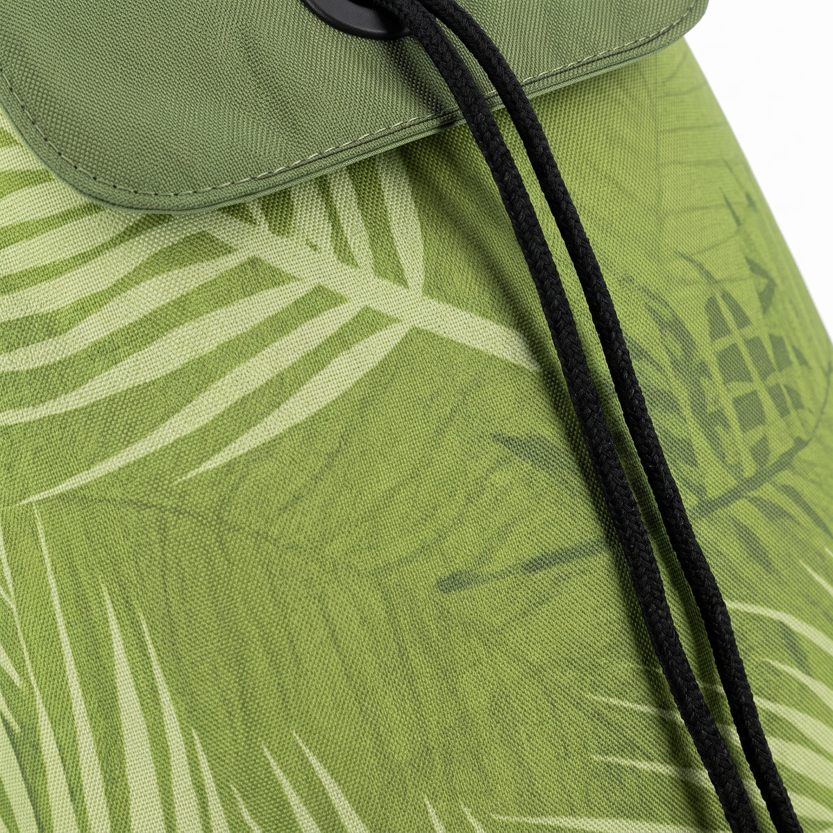Rolser I-Max Costa Rica Convert folding shopping cart, Olive palm-leaf print – view 6