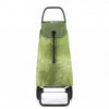 Rolser I-Max Costa Rica Convert folding shopping cart, Olive palm-leaf print