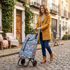 Rolser I-Max Convert 2 folding shopping cart, strawberry print – view 4