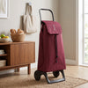 Rolser Jet LN Joy folding shopping cart, burgundy – view 2