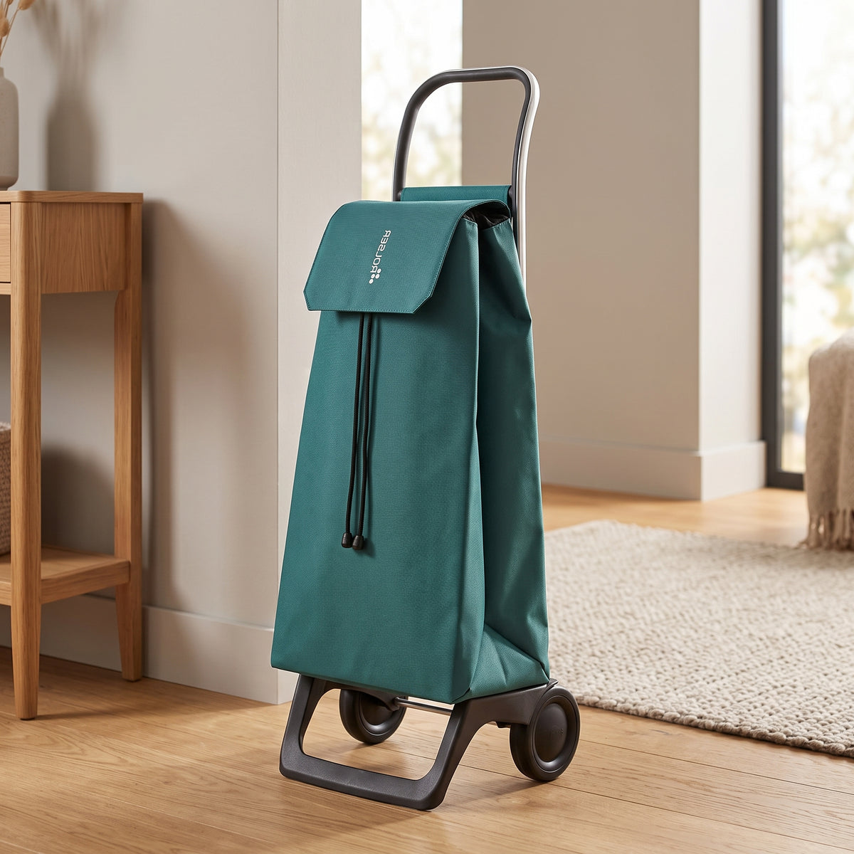 Rolser Jet LN Joy folding shopping cart, pine green – view 6