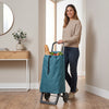 Rolser Jet LN Joy folding shopping cart, teal – view 3