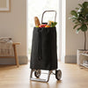 Chariot d'épicerie pliable Rolser Jet Tweed Joy, noir – vue 4