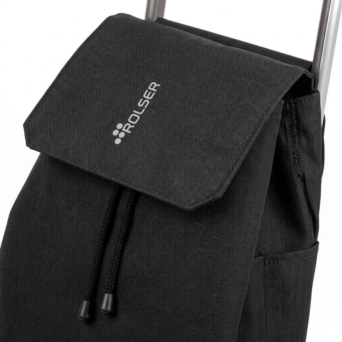 Rolser Jet Tweed Joy folding shopping cart, black – view 5