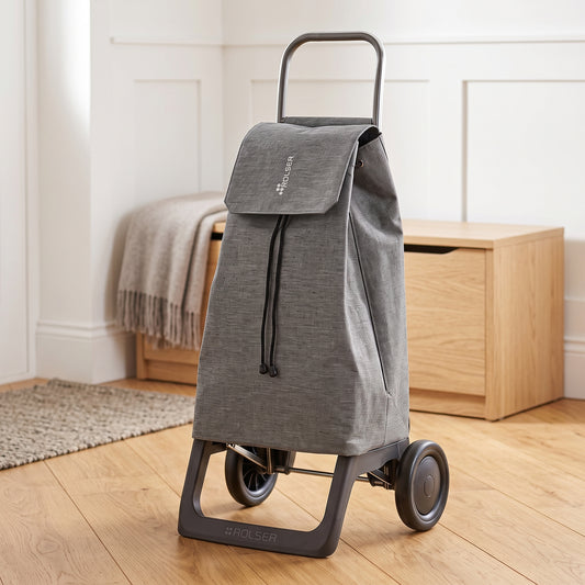 Rolser Jet Tweed Joy folding shopping cart, grey – view 2