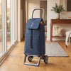 Rolser Jet Tweed Joy folding shopping cart, navy – view 2