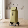 Chariot d'épicerie pliable Rolser Jet Tweed Joy, vert sauge – vue 2