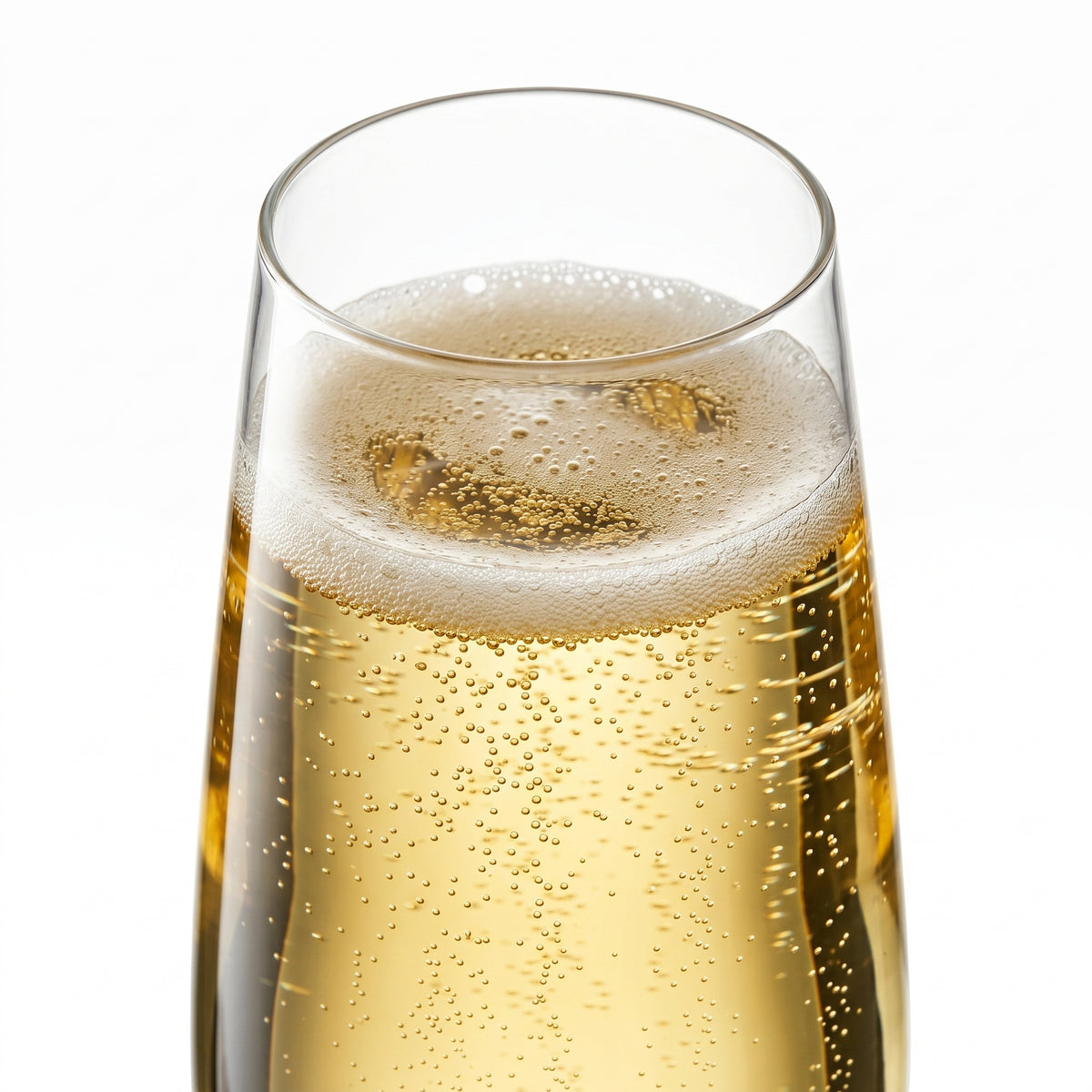 Stemless Champagne Flutes in a styled setting