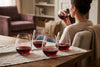 Stemless Wine Glasses in a styled setting