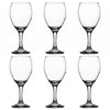 Coupes à vin, ensemble de 6, sur fond blanc