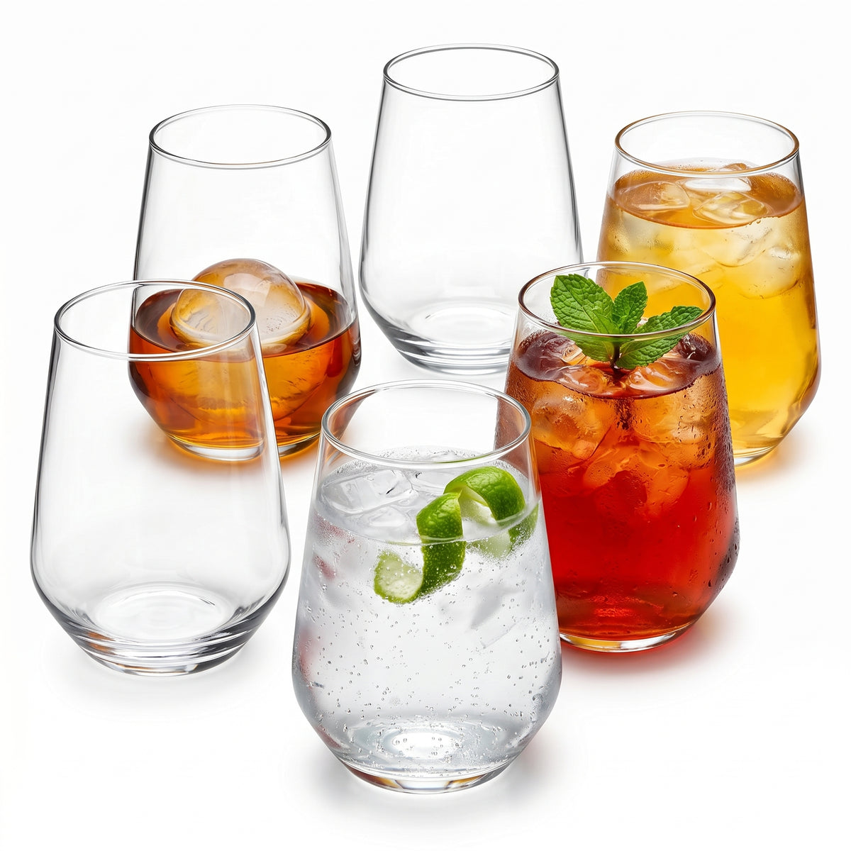 Verres à whisky old fashioned dans un décor