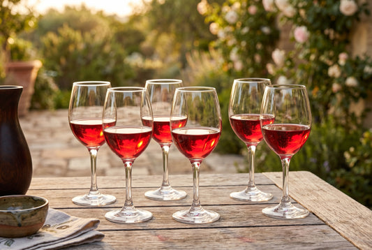 Wine Glasses, Set of 6, 310 ml (10.5 oz) Goblets, lifestyle